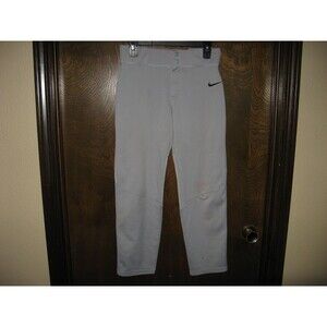 Boys Youth Nike BSBL Baseball Softball Pants Gray Size Large L